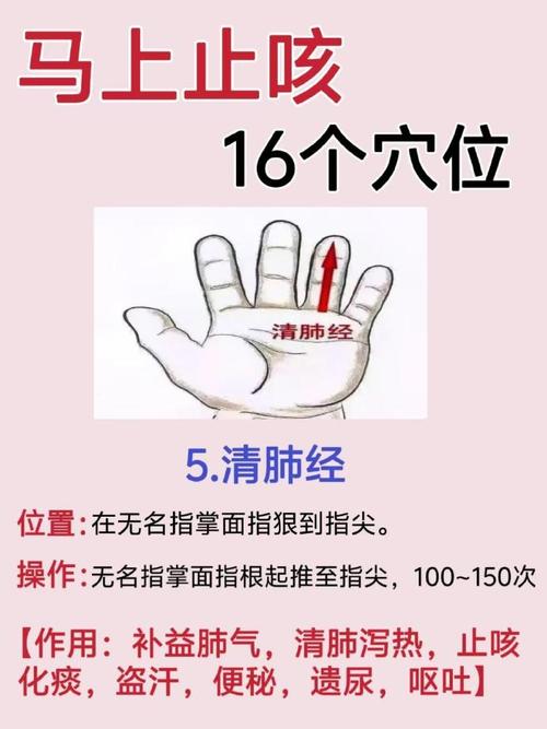 晚上睡觉咳嗽按摩穴位