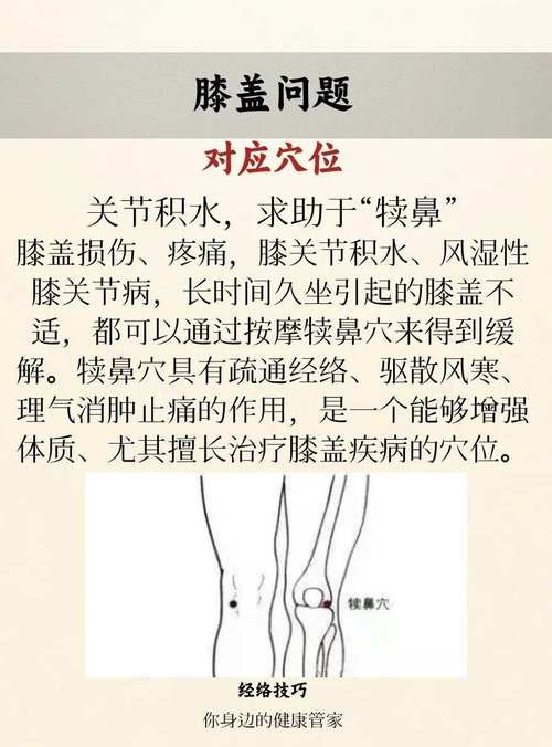 上楼梯膝盖疼痛 穴位