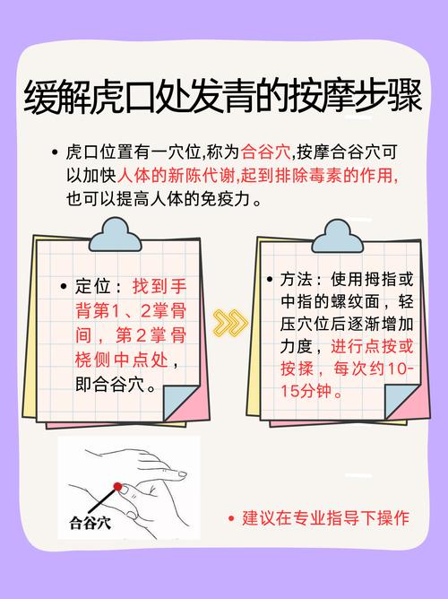 虎口穴位发青如何按摩