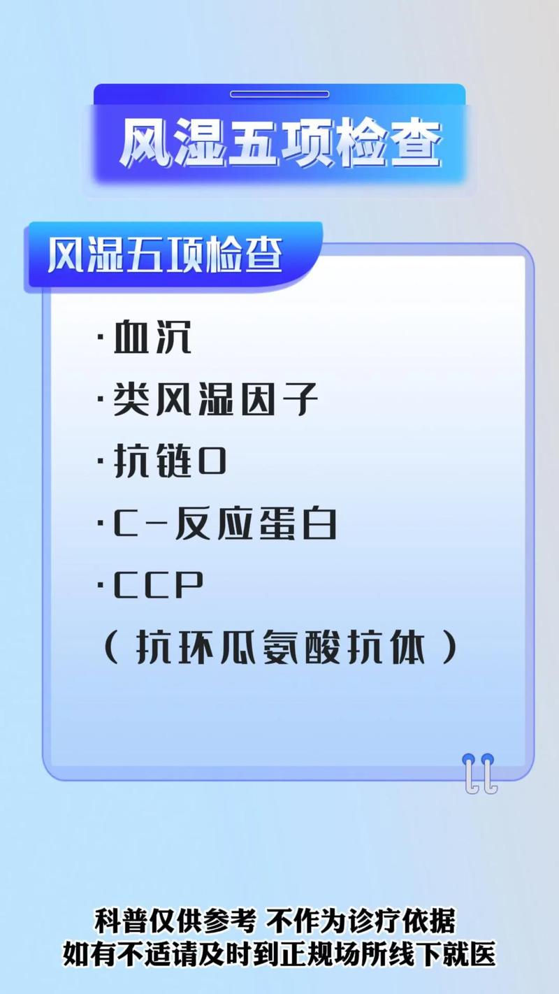 产后风湿和类风湿的指标