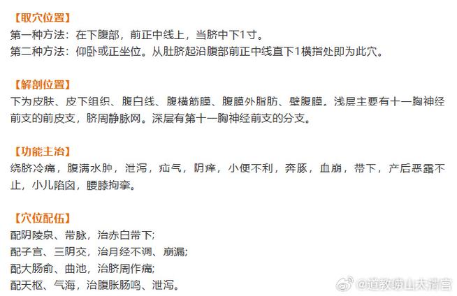 水分 阴交穴位置属性