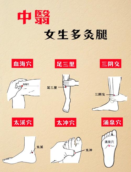 腿部肌肉酸痛按摩穴位