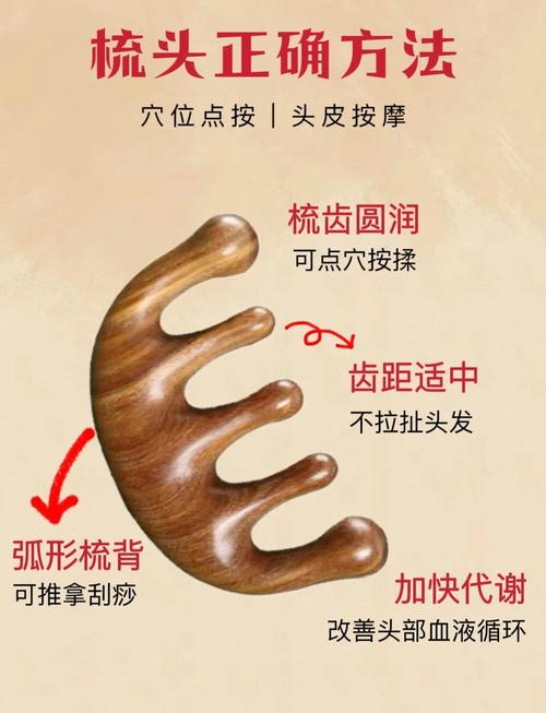 头部穴位 常梳头