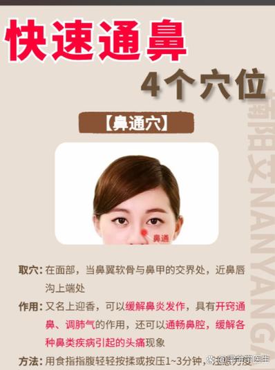 鼻翼两侧穴位穴位大全