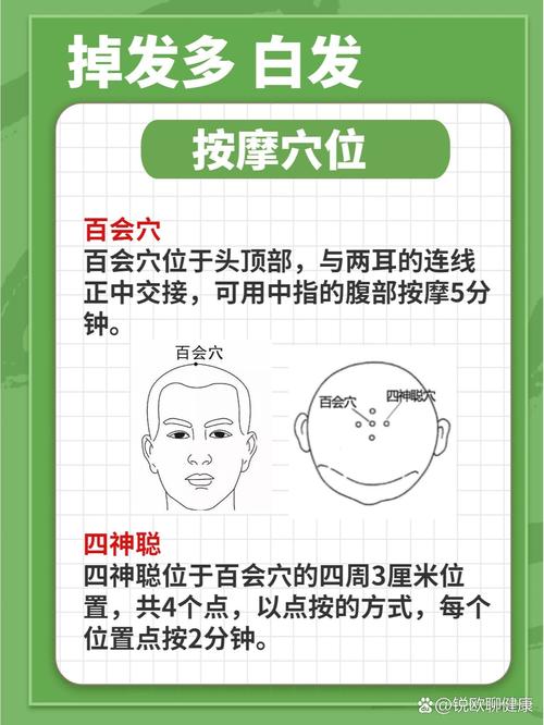 如何穴位按摩解决白发
