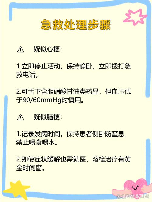 心梗和脑梗突发该如何