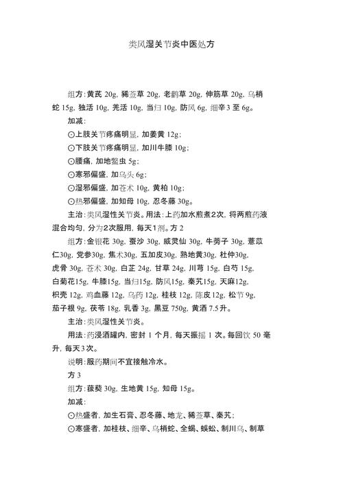 风湿类风湿特效药酒方