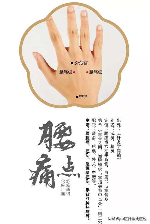 腰间盘突出的特效穴位