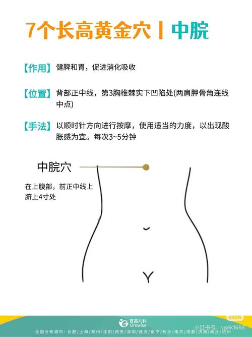 儿童增高针什么穴位