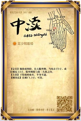 中渎穴位准确位置图