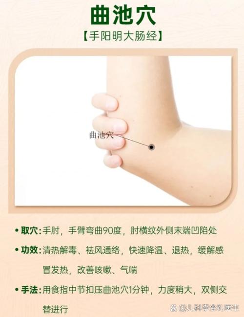 小孩退烧摁那个穴位