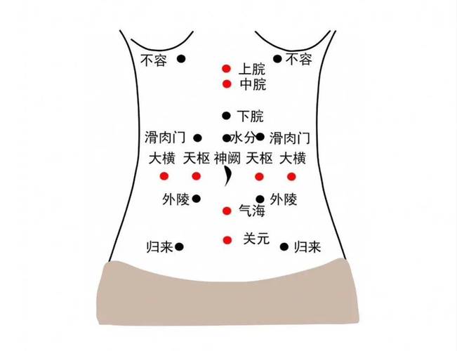 按穴位消除肚子肥胖