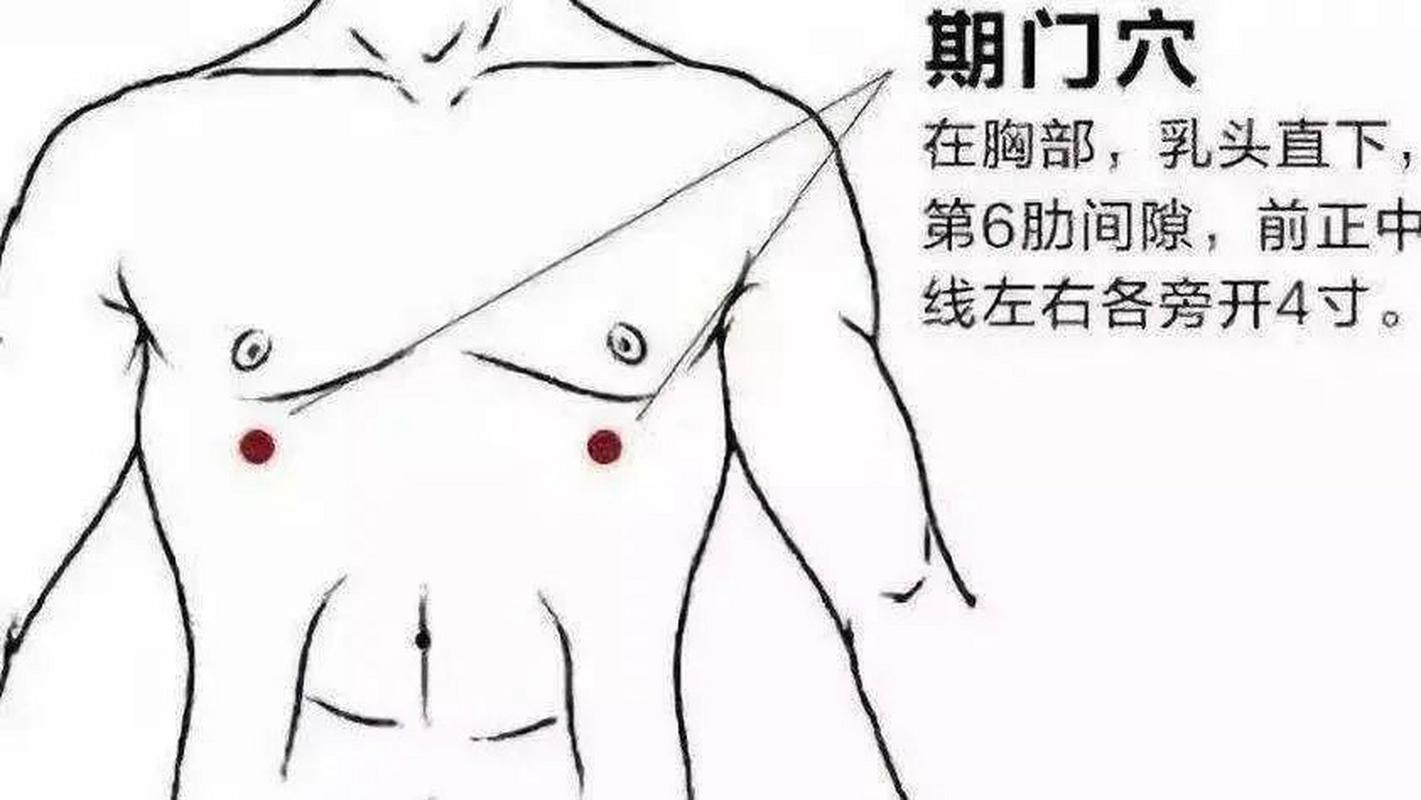 期门穴位准确位置图