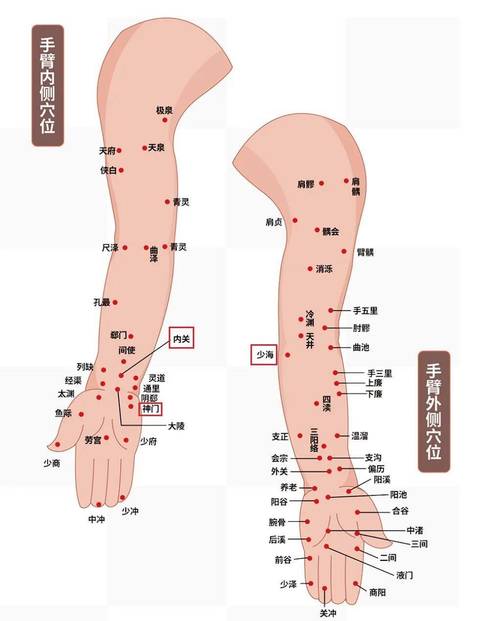 怎么按摩手臂穴位位