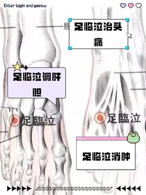 脚上癌症止痛穴位图