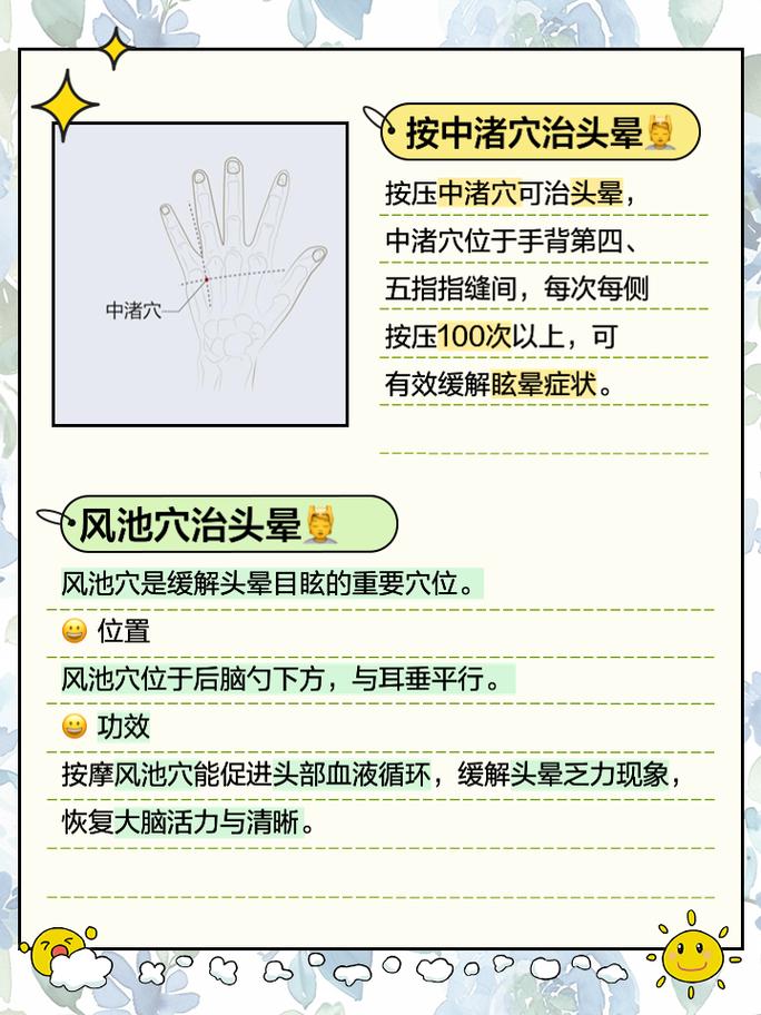 哪个穴位管头晕恶心