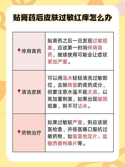 贴了风湿膏过敏怎么办