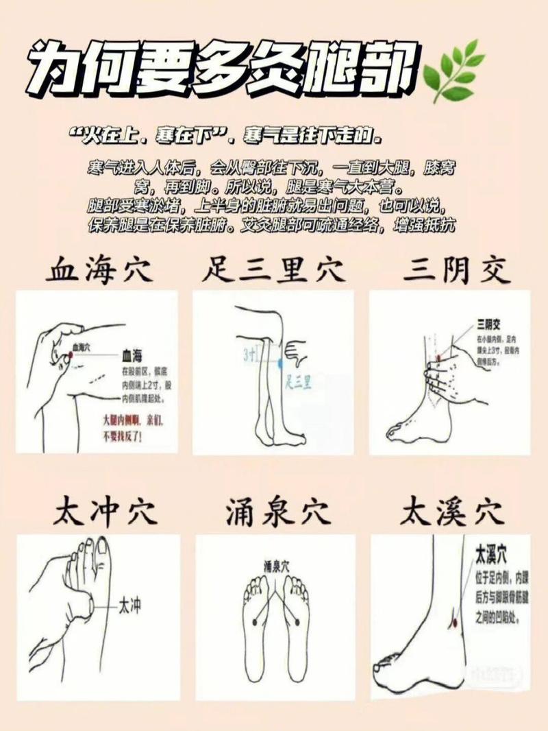 上身烧腿部凉 穴位