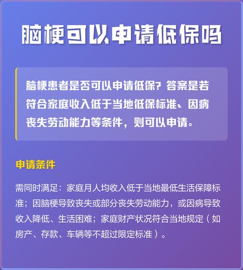 脑梗患者怎样办理低保