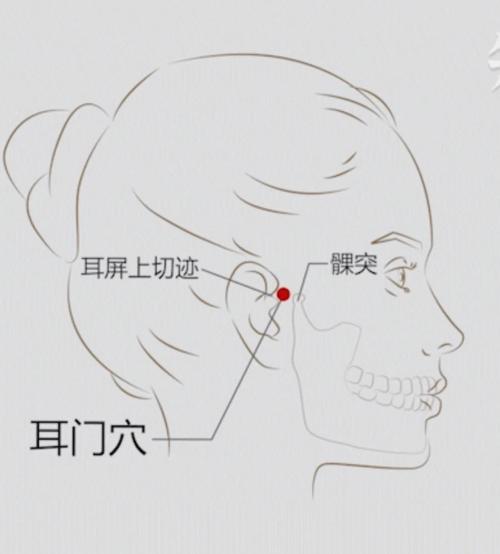 耳部神门穴位定位图
