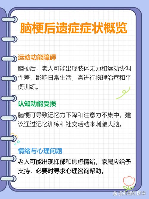 脑梗会有什么后遗症吗