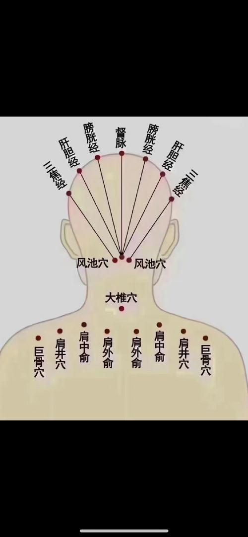 头痛针灸治疗穴位图