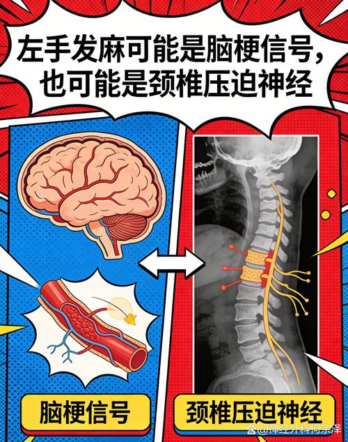 脑梗为什么左手不能动