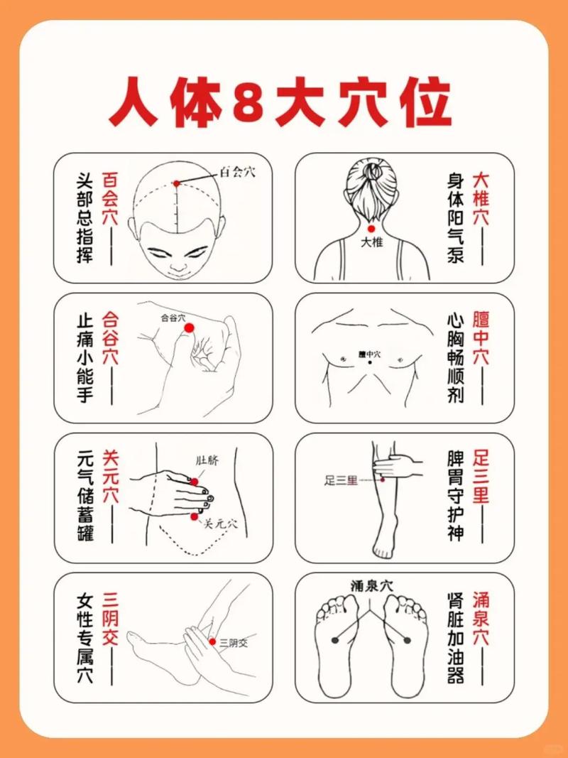 按摩那些穴位反应大