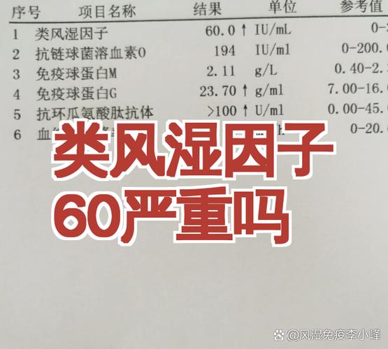 类风湿因子多少是严重