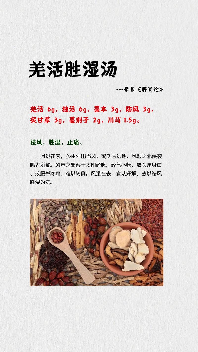 除风湿羌活汤 用药量