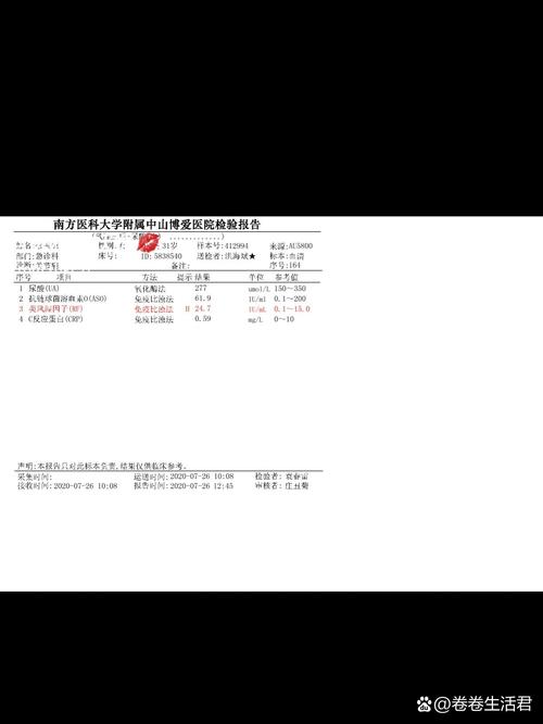 类风湿因子64算高吗