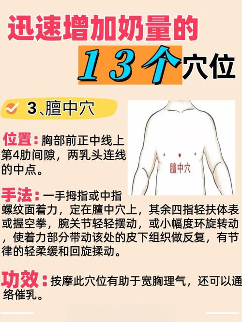 母乳少按摩哪个穴位