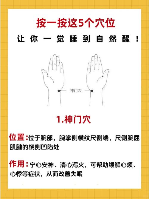 失眠按摩穴位的方法